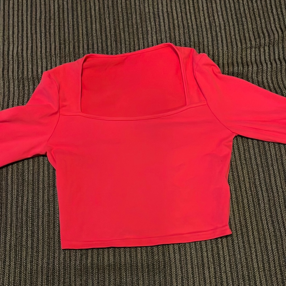 Red Crop top